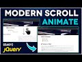 Scroll Animation in HTML CSS & jQuery | Waypoints & Animate.CSS Tutorial