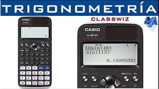 Trigonometría uso correcto de la calculadora | Casio Classwiz 991 LAX y similares