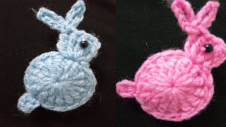 ถักเหรียญโปรยทาน กระต่ายน้อย How to crochet little rabbit