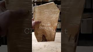 【杢入り栃一枚板（トレイ）のオイル塗装】Woodworking and DIY.Heather Horse Chestnut Oil  Finished.Wood Tray.