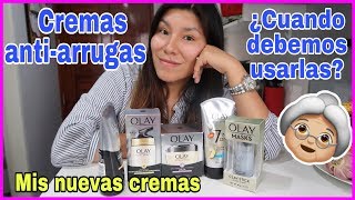 CREMAS ANTI-ARRUGAS, A QUE EDAD USARLAS?? + MI NUEVA COLECCION DE CREMAS #ineht25 #Olay