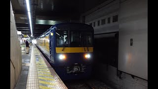 【DEC741系気動車・E1編成回送】DEC741系回送列車接近放送～到着～発車（岡山駅１番のりば）※クモヤ443系跡継ぎ総合試験車