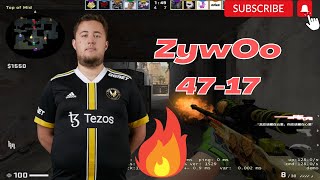 ZywOo 47-17 Dust2 POV @ FACEIT ranked 2022.11.14 - CSGO POV