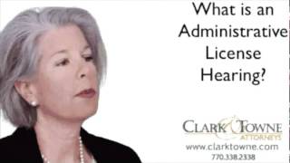 Georgia DUI Minute - What is an Administrative License Hearing?