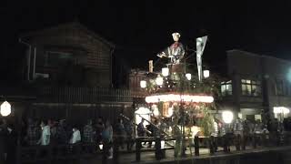 佐原の大祭 秋祭り 令和5年10月13日 東関戸区 小野川沿い～忠敬橋曳き廻し