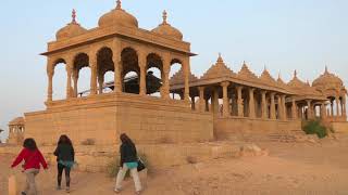 Sunset Point - Bada Bagh Cenotaphs Chhatris - Jaisalmer - The Golden City - Rajasthan - India