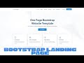 How to make a Bootstrap Landing Page in HTML CSS and Javascript | Source code
