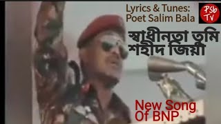 Bnp Song. স্বাধীনতা তুমি শহীদ জিয়া | কথা ও সুর: কবি সেলিম বালা | শিল্পী: মিতা মল্লিক |  তারেক জিয়া