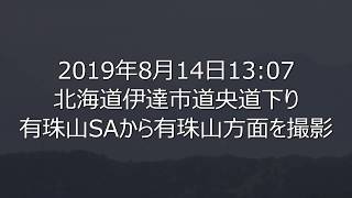 20190814伊達市有珠山SAから撮影した映像に映り込んだ謎の球体。昆虫？鳥？