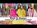 Back to Basics-Cotton suits, Banarsi & Anarkalis ||  Pink n Lime ||