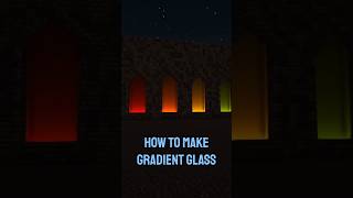 How to Make Gradient Glass in Minecraft! 🌈✨#minecraftideas #minecrafttutorial #minecraftbuilding