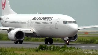 JAL EXPRESS B737-800 JA330J - takeoff ＠北九州空港