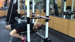 Bench Rack Lockout - Exercises to Increase Bench Press - HASfit Bench Exercise Demonstration