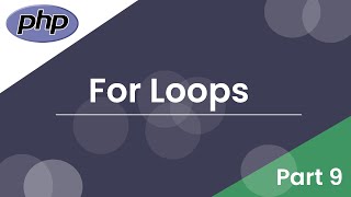 Learn PHP | For Loops | Php Somali Tutorials | Part 9