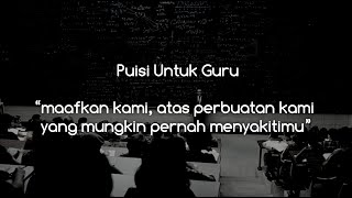 puisi hari guru menyentuh hati