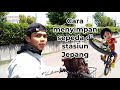 Cara menyimpan sepeda di parkiran Stasiun Jepang