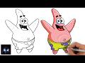 How to Draw Patrick Star ⭐ | SpongeBob SquarePants Easy Drawing Tutorial