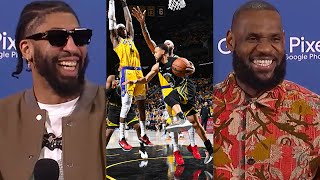 Anthony Davis & LeBron James Talk Game 1 Win at Golden State! | May, 2, 2023