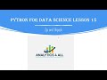 Python for Data Science Lesson 15: Zip and Unpack