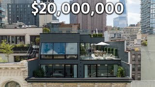 Touring a $20,000,000 NYC Penthouse With a Massive Rooftop Deck