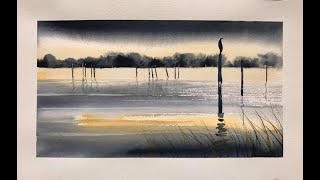 10k subscribers thank you so much! Simple watercolour tutorial Barton Broad Norfolk loose watercolor