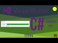 Visual Studio C# Basic ProgressBar Tutorial