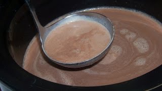 Creamy Crockpot Hot Cocoa - BEST EVER!