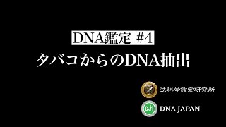 【DNA鑑定#4】タバコからのDNA抽出 [TOBACCO DNA Extraction]