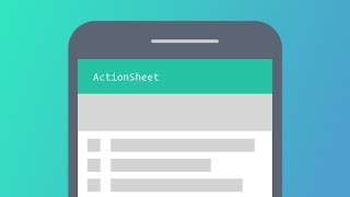 Ionic 3 - ActionSheet with Ionic Native