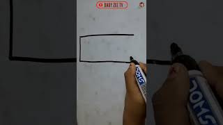 🔥 How to Draw a Rectangular Shape 🔥 Shorts 🔥 #shorts