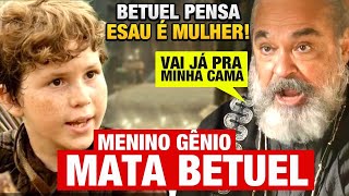 NOVELA GÊNESIS - Betuel pensa que Esaú é mulher e tenta leva-lo pra cama, mas Esaú CASTIGA Betuel!