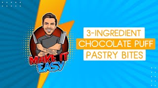 3-Ingredient Chocolate Puff Pastry Bites | Make It Easy | Akis Petretzikis