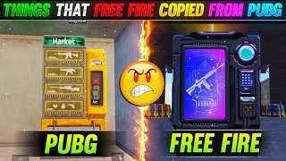 Things That Free Fire Copied From PUBG 😱🔥 Part - 2 || Free Fire Copying PUBG || PUBG vs Free Fire