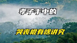 农村出丧时,晚辈手里为何要拿一根白纸糊的棍子,有什么用处