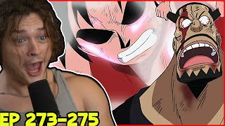 SECOND GEAR LUFFY DESTROYS BLUENO!!!!!! || One Piece Episodes 273-275 Reaction