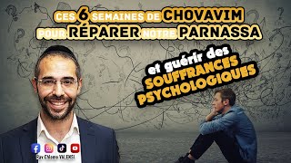 Ces 6 semaines de Chovavim pour réparer notre parnassa et guérir des souffrances psychologiques