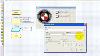 Stepper Direction Control with 2 buttons via Flowcode v5
