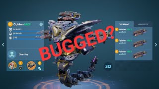 OPHION IS BUGGED? IT CAN ONE SHOT BOTS? OH NO! (War Robots)