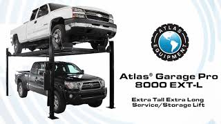 Atlas® Garage Pro 8000 EXT-L 4 Post Lift (EXTRA TALL, EXTRA LONG)