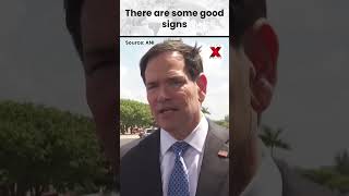 Marco Rubio Sees Positive Signs In Iran Negotiations #shorts #viral | NewsX World