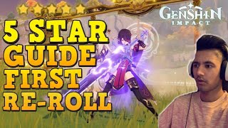 Genshin Impact - Global Launch | *Full* 5 Star Re-roll Guide | iOS & Android