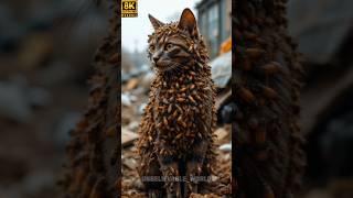 A cat rescue: Millions of bees are attacked by cat 😺 The rescue mans rescued 🐈