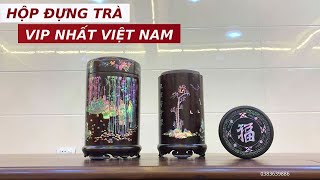 2 Chiếc Hộp Trà Gỗ Trắc Khảm Ốc Singapore Đỉnh Cao Chưa Có Đối Thủ | Khảm Ốc Đẹp Triệu Khảm Trai