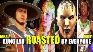 Who Roasts & Insults Kung Lao the Best - MKX or MK11? (Relationship Banter Intro Dialogues) Hat Talk
