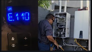 Navien hot water on demand E.110 error code