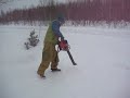 北海道美瑛「除雪のしかた」エアーブロー