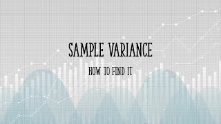 How to Find the Sample Variance