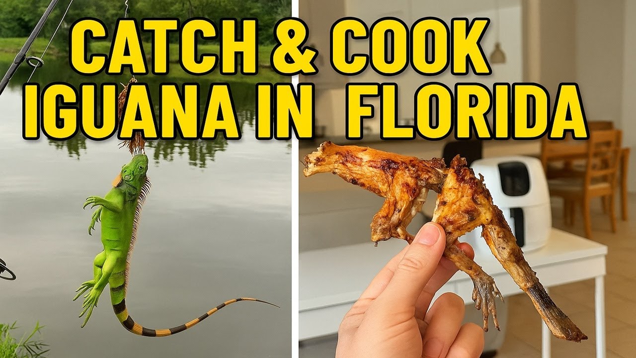 Iguana Catch And Cook Invasive Species In Key West Florida Youtube