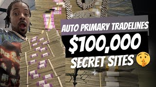 2 Secret Sites That Give $100,000 Auto Primary Tradelines Act Fast 💨 (Deleting Soon)#new #loan #auto