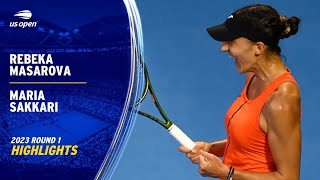 Rebeka Masarova vs. Maria Sakkari Highlights | 2023 US Open Round 1